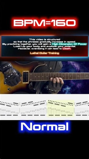Major Scale Mode #2 – Dorian (C Dorian, 3NPS)【BPM=160 + Guitar TAB】