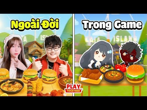 Angel Challenges Eating Food In Game and Real Life | Play Together