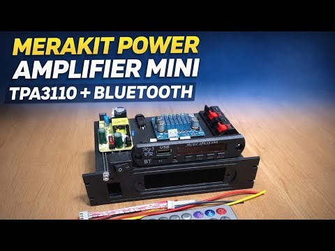 DIY Mini Power Amplifier TPA3110 with Bluetooth MP3 Module | 12V Audio Project