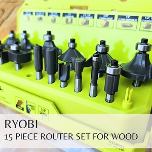 Watch Ryobi 15 Piece Edge Router Bit Set for Wood on Amazon Live