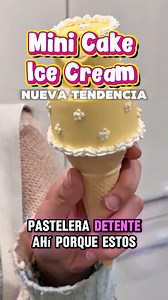 1M views · 24K reactions | Nueva tendencia Pastelera Mini Cake Ice Cream  Aprende a decorar Pasteles en Tendencia en nuestras clases en Vivo link en mi perfil 朗#ganache #Pasteleria #cake #bizcocho #buttercream #cakeicecream | crea.artepastelero | Facebook
