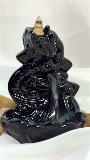 Підставка під пахощі Дракон Димний фонтан рідкий дим + 5 димних конусів