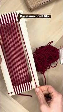 Come fare un ordito doppio sul telaio a cornice del tuo kit di tessitura #doublewarp #handweaving