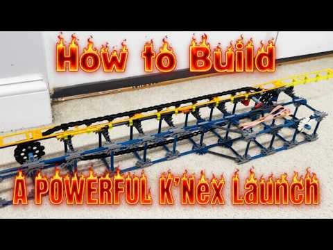 How to a build POWERFUL K'Nex Roller Coaster Launch
