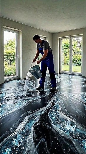 blue black Luxurious bedroom with emerald epoxyflooring 💖✨ #epoxy #epoxyfloor #floor #resinfloor