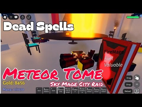 🔥 Meteor Tome Annihilates Sky Mage City Raid | Dead Spells Rare Footage