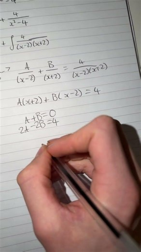 Integration by partial fractions #maths #integration #fyp