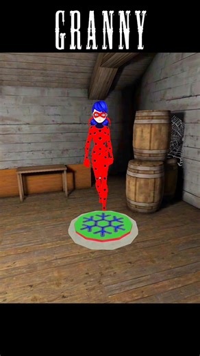 Ladybug Granny & Spider vs Freeze Trap Funny Moment 🤣🥶 #granny#gaming#trending #funny #viral #shorts