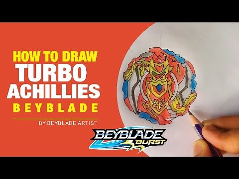 HOW TO DRAW((TURBO ACHILLIES)) BEYBLADE 🔥🔥STEP BY STEP🤩BY BEYBLADE ARTIST✌️✌️✅