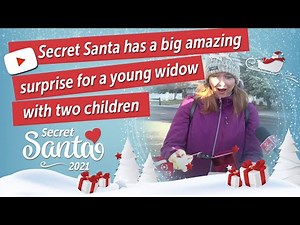Secret Santa has a big amazing surprise for a young widow with two children
