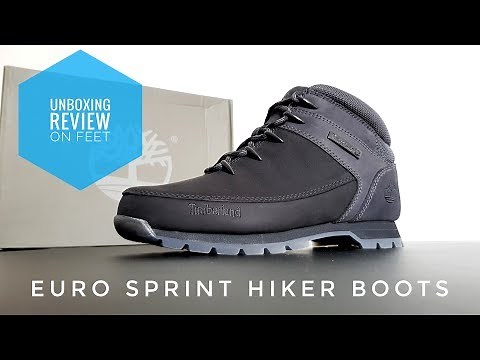 TIMBERLAND Euro Sprint Hiker Boots 2019 Jet Black - unboxing | review | on feet