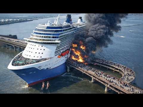 Massive Ship Accidents Caught On Camera 🚢 Moments You Won’t Forget