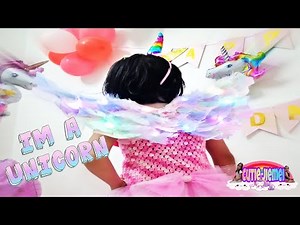 DIY unicorn wings with led lights