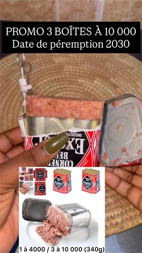 GRANDE PROMO 3 à 10 000 . Corned beef Exeter original ancien temps . Date de péremption 2030 donc prenez beaucoup . 100% bœuf , mention halal . | J’Adore Grignoter