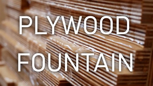 Watch water dance on plywood tiles!