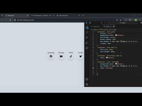 📱✨ Social Media Icons with Tooltips: HTML & CSS Hover Magic for MZCode01 Developers ✨🌐 #css #coding