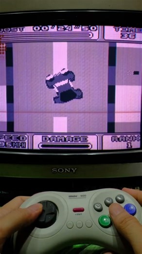 stunt race fx demo crt gameboy analogue pocket