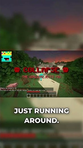 Barely Surviving in Shrinking Minecraft! #minecraft #gaming #memes