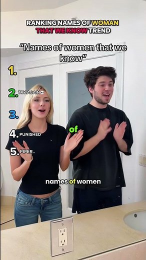 Ranking Names of Woman that We Know Trend😂🙏