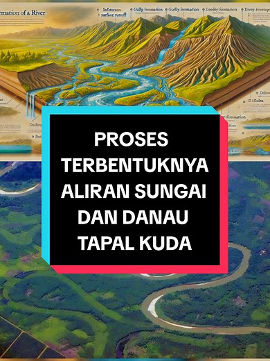 Proses Pembentukan Aliran Sungai dan Danau Tapal Kuda