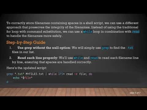 How to Properly Store Filenames with Spaces in a Shell Script Variable