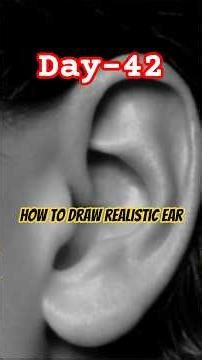 How To Draw Ear👂Ear kese bnaye. Day-42 #art #drawing #shorts