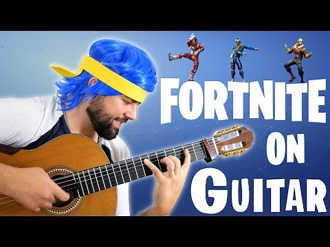 FORTNITE DANCES ON GUITAR