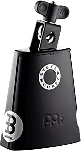 Meinl Percussion Cowbell with Black Powder Coated Steel and Mounting Clamp, 4 3/4" Mouth-NOT Made in China-Ideal for Classic Rock Genres, 2-Year Warranty (SCL475-BK)