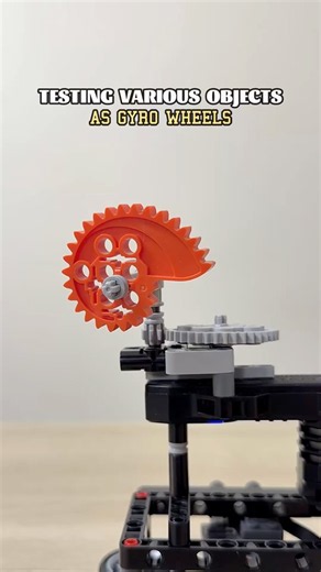 Testing Various Objects as Gyro Wheels #lego #physicsfun #satisfying