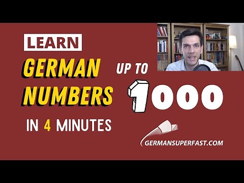 Learn the German Numbers 1-1000 in less than 4 minutes | Correct pronunciation