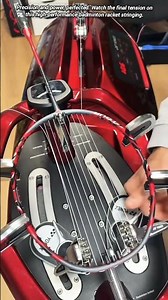 Badminton Racket Stringing Machine Tension Release is So Satisfying.