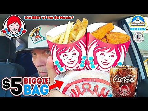 Wendy's® $5 Biggie Bag Review! 🍔🍟🐔🥤 | Is THIS the BEST $5 Meal In Fast Food? | theendorsement