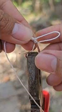 how to tie a knotless knot on a fishing hook