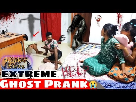 Scary Ghost👻Prank on Wife and Family|Funny scary ghost prank on Girlfriend|#ghost #coupleprank