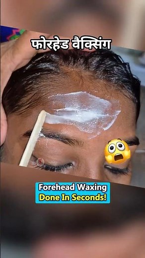 Forehead Waxing | Smooth Hair Removal Instantly ✨#facewaxing