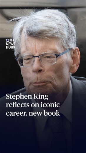 133K views · 3.2K reactions | In 1974, a school teacher in Maine named Stephen King published his first novel, "Carrie." Fifty years later, King has published more than 60 books, some of which have been adapted into major motion pictures, such as "The Shining" and "Shawshank Redemption." The renowned writer is out with his latest work, "You Like It Darker." PBS News' Jeffrey Brown interviews King about the long arc of his career. | PBS NewsHour | Facebook
