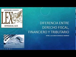 DIFERENCIA ENTRE DERECHO FISCAL, FINANCIERO Y TRIBUTARIO