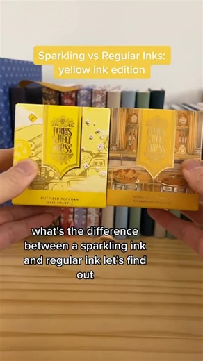 Let’s find out the difference between Sparkling ink and Regular ink! Which one’s your pick? 🎨 Follow @ferriswheelpress for inspiration for your next project! #FerrisWheelPress #InkMagic #CreativeJournaling #StationeryHeaven #MakeFancyFun #ink #inkaddict #inkcommunity #inkoftheday #aesthetic #fountainpenink #fountainpen #writing | The Ferris Wheel Press