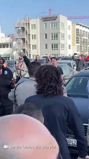 11K views · 84 reactions | Punches fly during Israel–Hamas protest that shutdown 110 freeway in downtown LA. MORE ⬇ | FOX 11 Los Angeles | Facebook