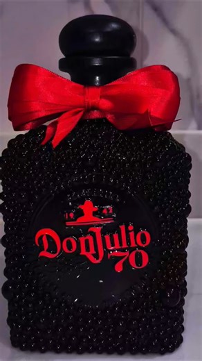 Custom red logo 1942 donjulio 70 #fypシ #viral #haul #makethisgoviral #custombottle #4upage