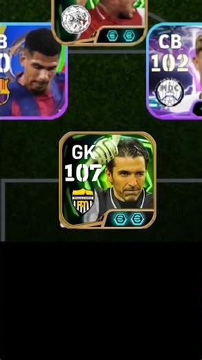 107 Rating Gianluigi Buffon Training in Efootball 26 #efootball #training #buffon #shorts #pes