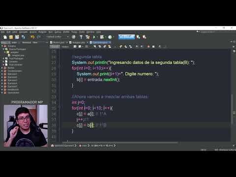 ¡PROGRAMACIÓN EN JAVA DESDE CERO! |Arreglos | Clase 60 Ejercicio 5: Mezclar 2 arreglos