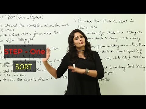 Lean Six sigma l 5S l Step 1 - Sort l Seiri l 5S course