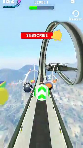 Crazy Racing Ball Master 3D - Rolling Ball Racing Gameplay. #gameplay