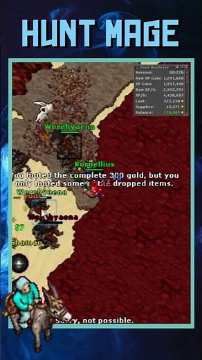 💥You will NEVER hunt anywhere else again! Tibia Hunt mage lvl 300 #tibia #games #tibiahunt