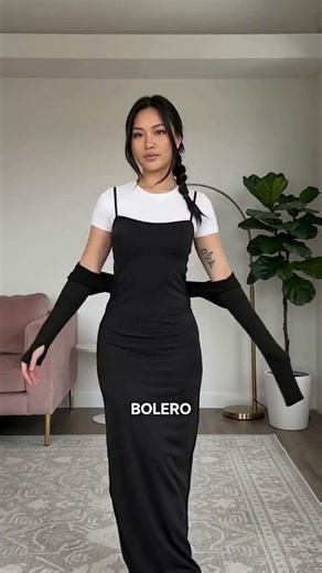 Which layering hack is best for a slip dress?