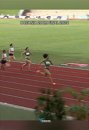 🎞️ Throwback 2024 Oceania Women’s 200m Final - Fiji 🇫🇯 @Australian Athletics Clean Sweep 🧹 🥇 Torrie Lewis 🇦🇺 🥈 Mia Gross 🇦🇺 🥉 Riley Day 🇦🇺 Who takes the win in Darwin 2026 🐊 #OceaniaAthletics