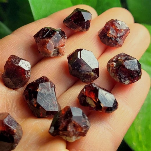 Raw Red Garnet Crystal – January Birthstone Specimen - Natural Garnet - Etsy