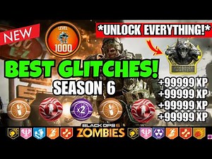 Best WORKING BO6 Zombies Glitches After Patch! SOLO Unlimited XP + Level 1000 Unlocks & Easy CAMOS!