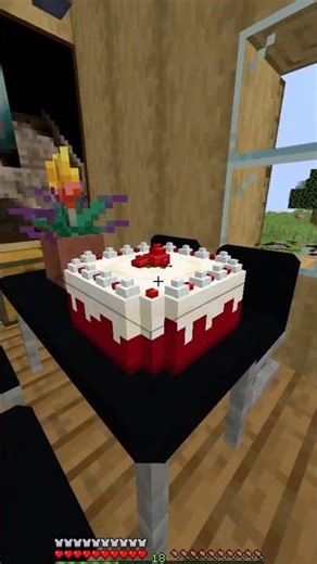 Let's make a red velvet cake! #minecraft #asmr #shorts #cooking